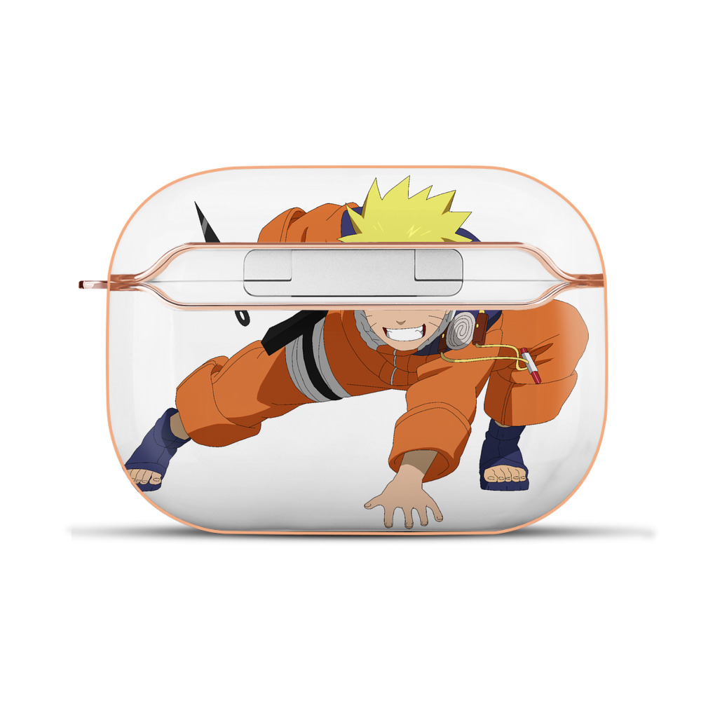 （画像用） NARUTO -ナルト- うずまき ナルト Uzumaki Naruto 【AirPods Pro用】ハードシェル保護ケース｜耐衝撃・防指紋・カラビナ付き商品仕様