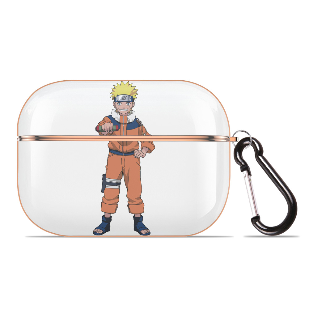 （画像用） NARUTO -ナルト- うずまき ナルト Uzumaki Naruto 【AirPods Pro用】ハードシェル保護ケース｜耐衝撃・防指紋・カラビナ付き商品仕様