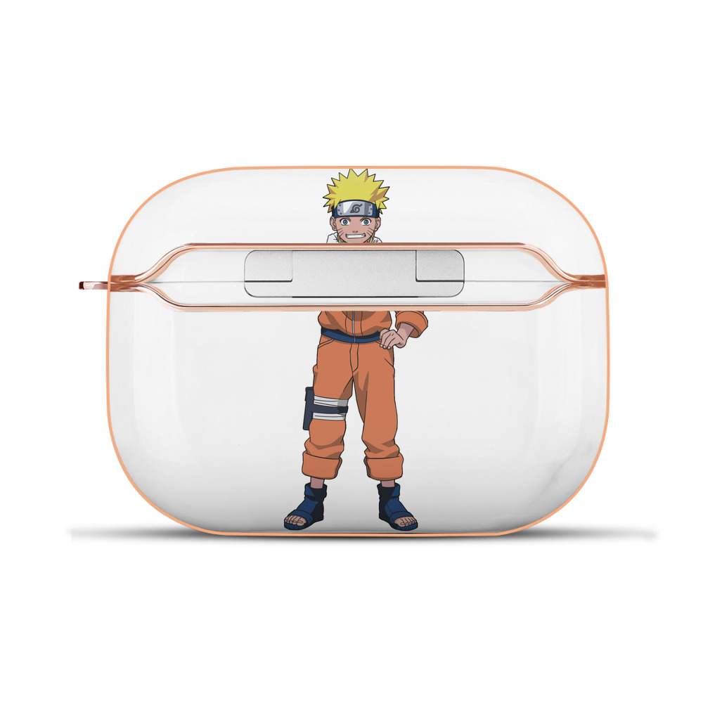 （画像用） NARUTO -ナルト- うずまき ナルト Uzumaki Naruto 【AirPods Pro用】ハードシェル保護ケース｜耐衝撃・防指紋・カラビナ付き商品仕様