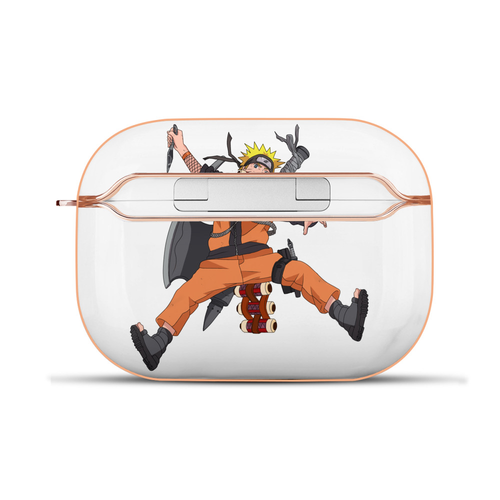 （画像用） NARUTO -ナルト- うずまき ナルト Uzumaki Naruto 【AirPods Pro用】ハードシェル保護ケース｜耐衝撃・防指紋・カラビナ付き商品仕様