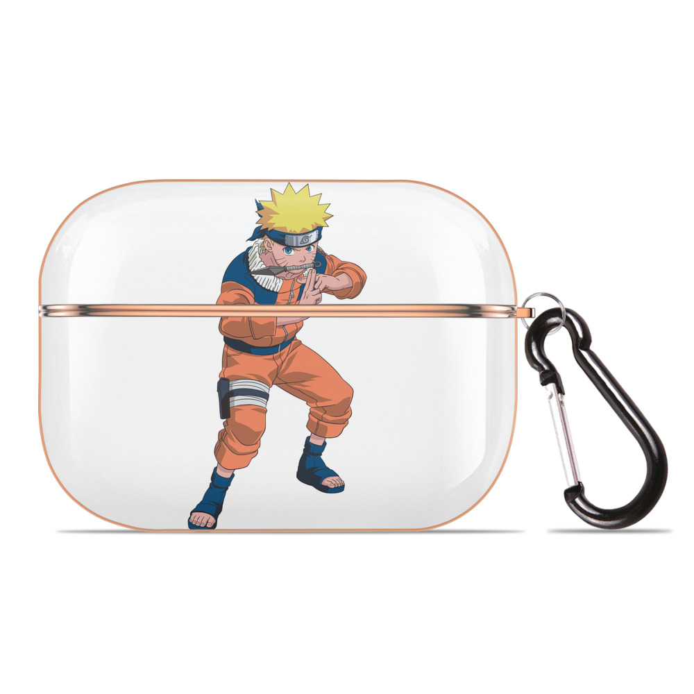 （画像用） NARUTO -ナルト- うずまき ナルト Uzumaki Naruto 【AirPods Pro用】ハードシェル保護ケース｜耐衝撃・防指紋・カラビナ付き商品仕様
