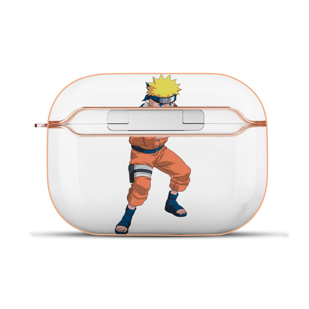 （画像用） NARUTO -ナルト- うずまき ナルト Uzumaki Naruto 【AirPods Pro用】ハードシェル保護ケース｜耐衝撃・防指紋・カラビナ付き商品仕様