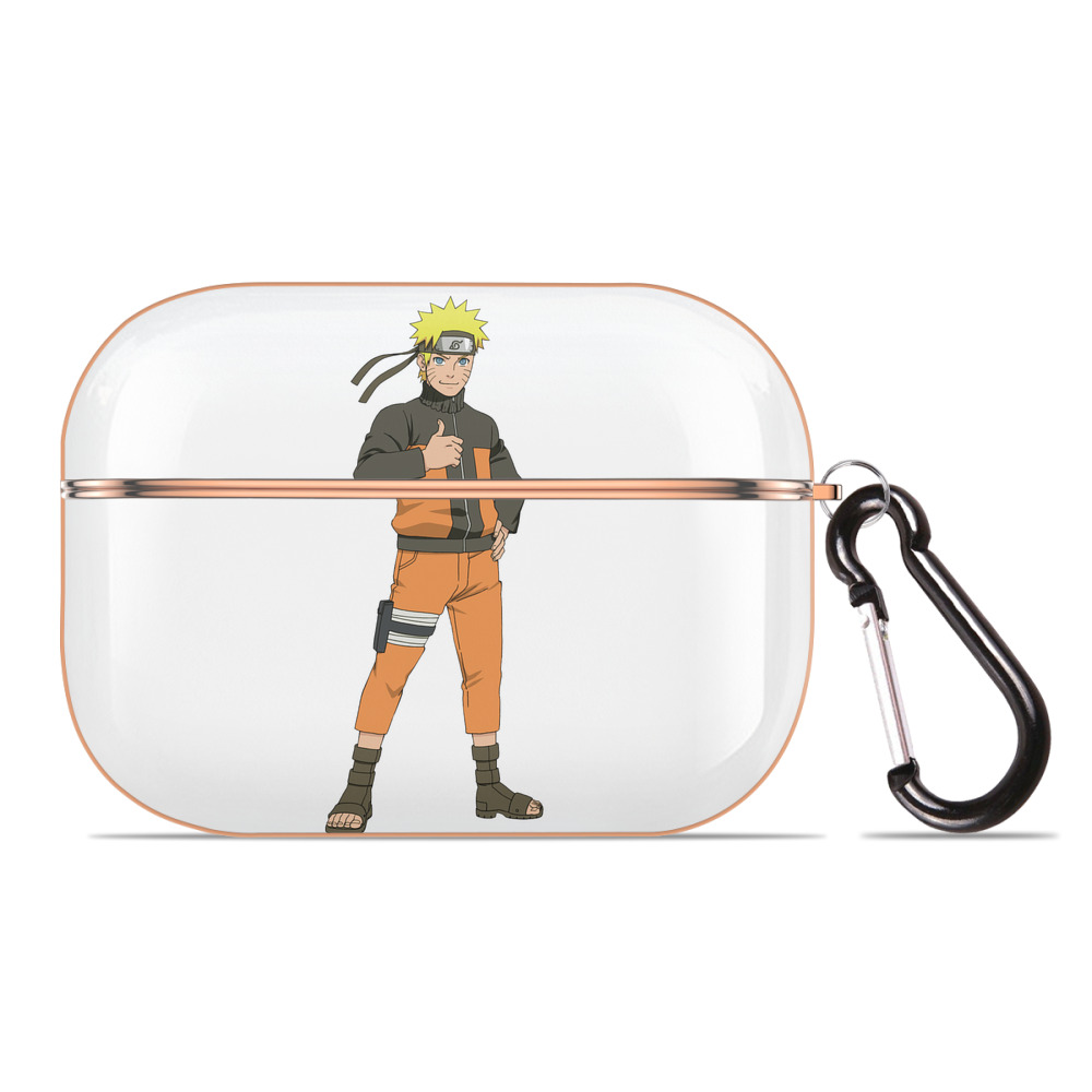 （画像用） NARUTO -ナルト- うずまき ナルト Uzumaki Naruto 【AirPods Pro用】ハードシェル保護ケース｜耐衝撃・防指紋・カラビナ付き商品仕様
