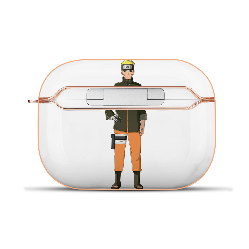 （画像用） NARUTO -ナルト- うずまき ナルト Uzumaki Naruto 【AirPods Pro用】ハードシェル保護ケース｜耐衝撃・防指紋・カラビナ付き商品仕様