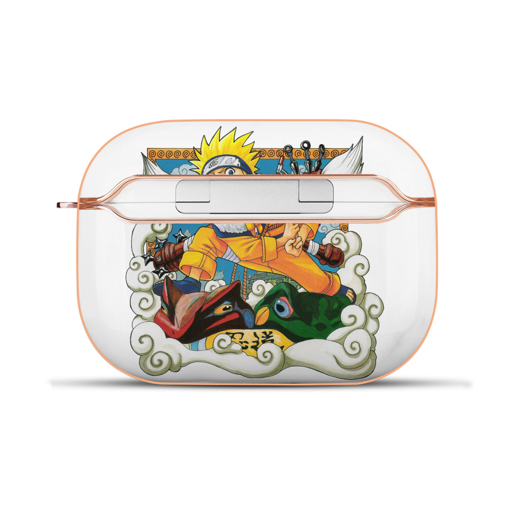 （画像用） NARUTO -ナルト- うずまき ナルト Uzumaki Naruto 【AirPods Pro用】ハードシェル保護ケース｜耐衝撃・防指紋・カラビナ付き商品仕様