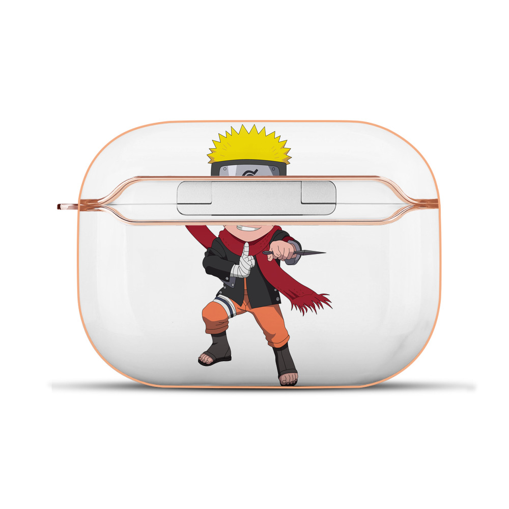 （画像用） NARUTO -ナルト- うずまき ナルト Uzumaki Naruto 【AirPods Pro用】ハードシェル保護ケース｜耐衝撃・防指紋・カラビナ付き商品仕様