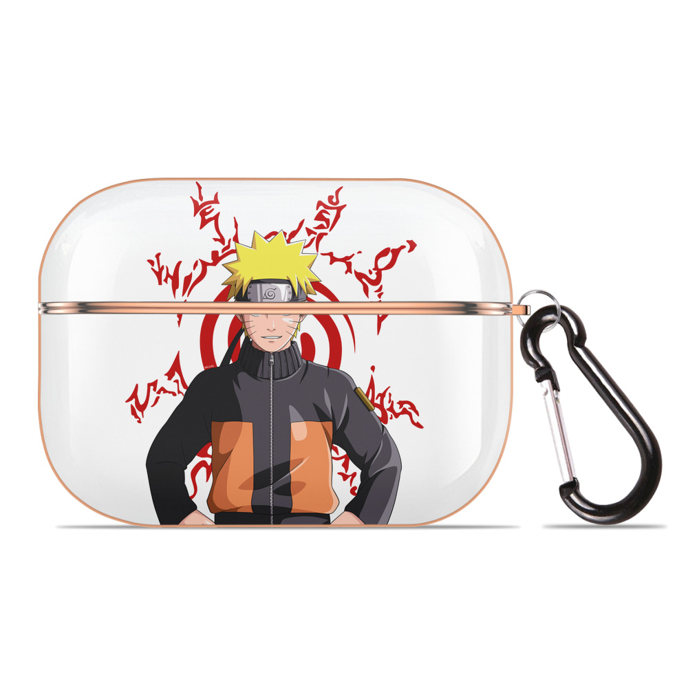 （画像用） NARUTO -ナルト- うずまき ナルト Uzumaki Naruto 【AirPods Pro用】ハードシェル保護ケース｜耐衝撃・防指紋・カラビナ付き商品仕様