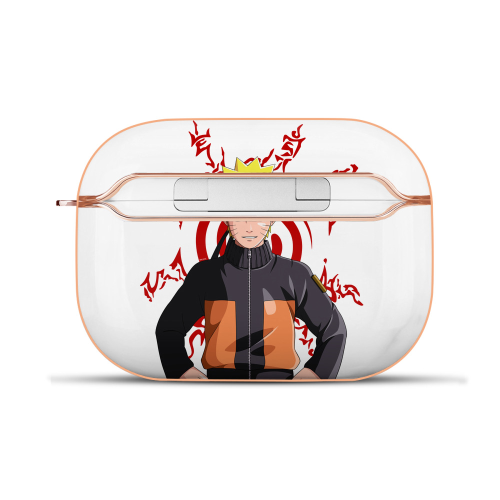 （画像用） NARUTO -ナルト- うずまき ナルト Uzumaki Naruto 【AirPods Pro用】ハードシェル保護ケース｜耐衝撃・防指紋・カラビナ付き商品仕様
