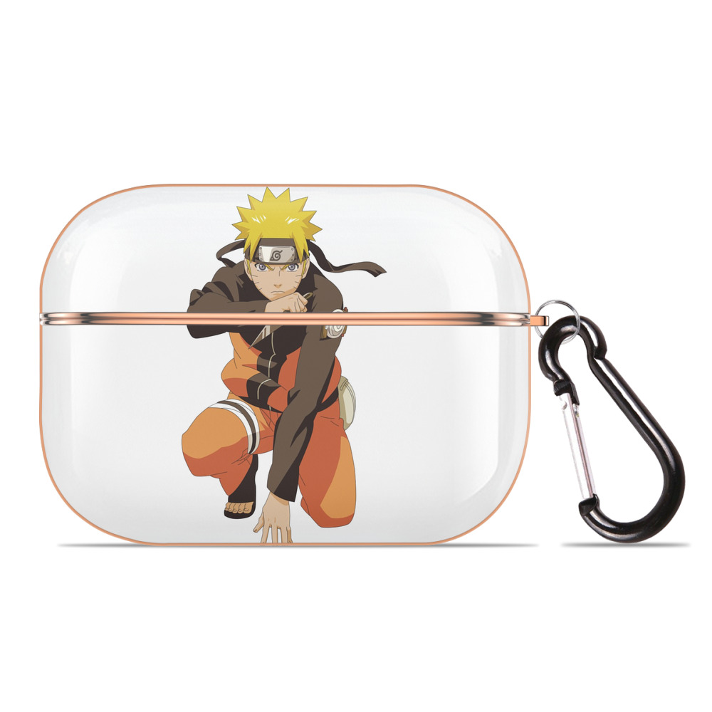 （画像用） NARUTO -ナルト- うずまき ナルト Uzumaki Naruto 【AirPods Pro用】ハードシェル保護ケース｜耐衝撃・防指紋・カラビナ付き商品仕様