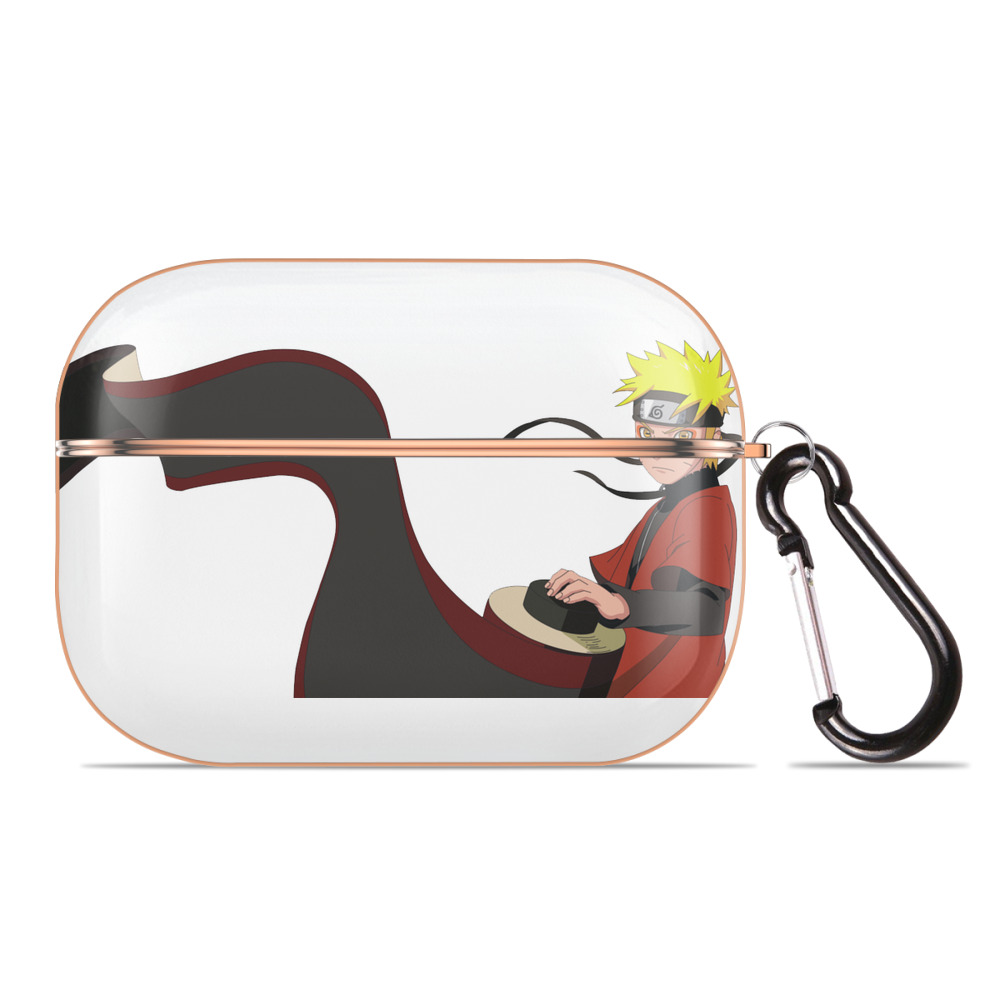 （画像用） NARUTO -ナルト- うずまき ナルト Uzumaki Naruto 【AirPods Pro用】ハードシェル保護ケース｜耐衝撃・防指紋・カラビナ付き商品仕様