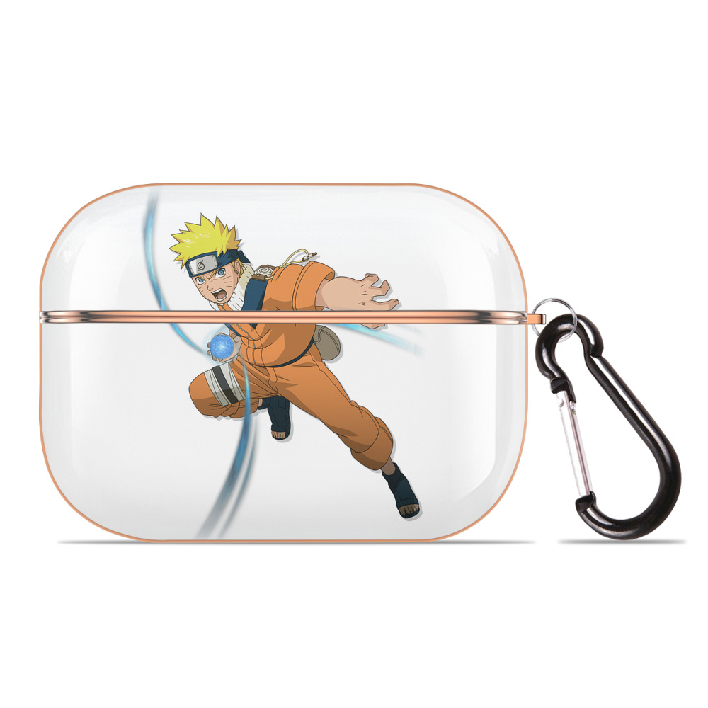 （画像用） NARUTO -ナルト- うずまき ナルト Uzumaki Naruto 【AirPods Pro用】ハードシェル保護ケース｜耐衝撃・防指紋・カラビナ付き商品仕様