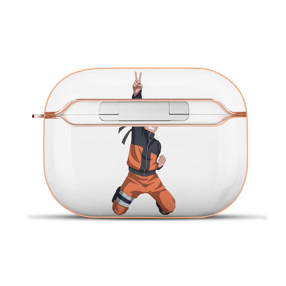 （画像用） NARUTO -ナルト- うずまき ナルト Uzumaki Naruto 【AirPods Pro用】ハードシェル保護ケース｜耐衝撃・防指紋・カラビナ付き商品仕様