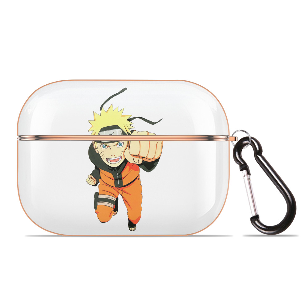 （画像用） NARUTO -ナルト- うずまき ナルト Uzumaki Naruto 【AirPods Pro用】ハードシェル保護ケース｜耐衝撃・防指紋・カラビナ付き商品仕様