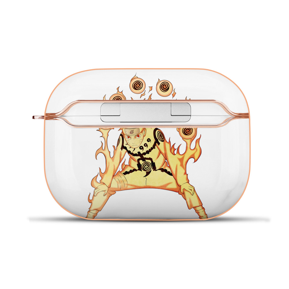 （画像用） NARUTO -ナルト- うずまき ナルト Uzumaki Naruto 【AirPods Pro用】ハードシェル保護ケース｜耐衝撃・防指紋・カラビナ付き商品仕様