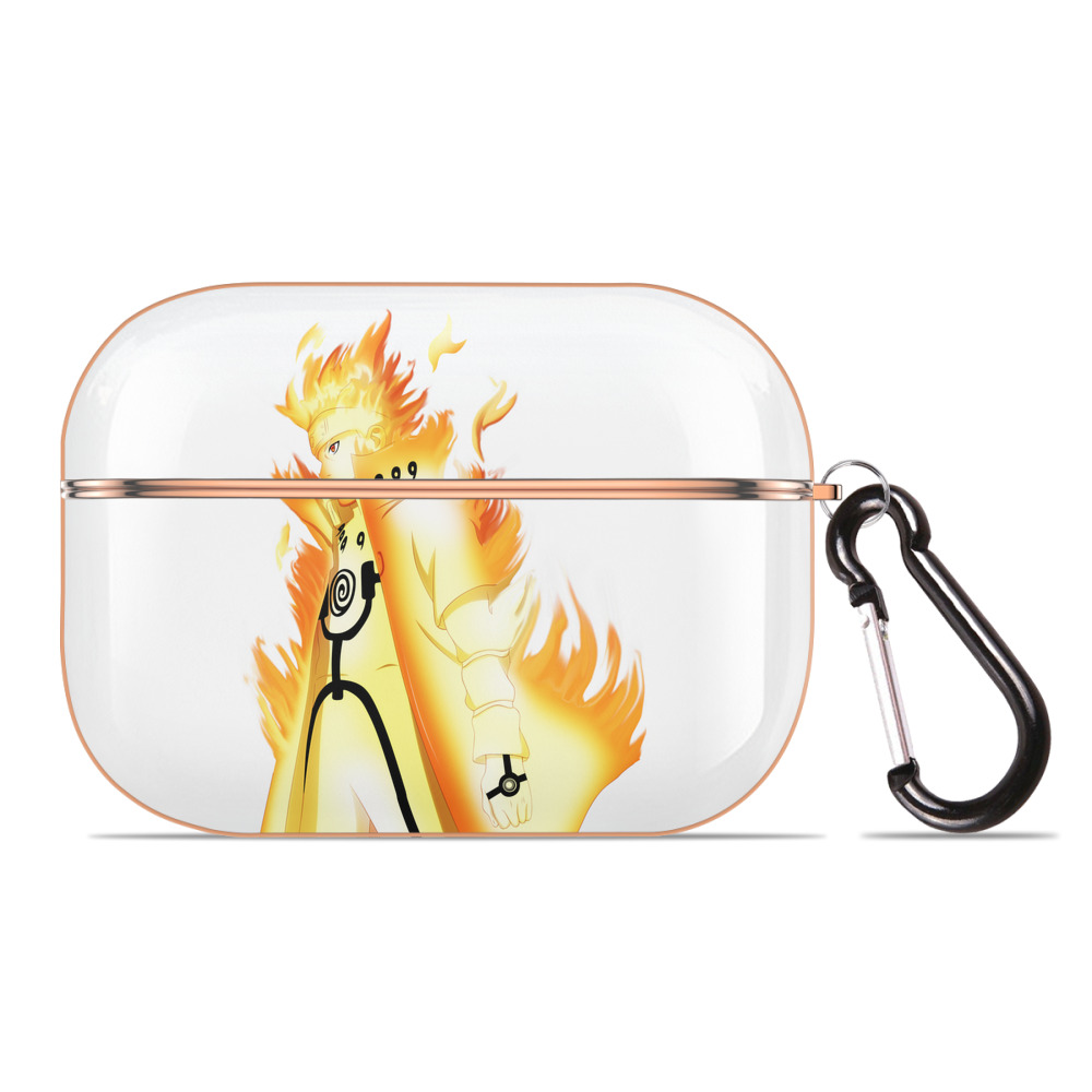 （画像用） NARUTO -ナルト- うずまき ナルト Uzumaki Naruto 【AirPods Pro用】ハードシェル保護ケース｜耐衝撃・防指紋・カラビナ付き商品仕様
