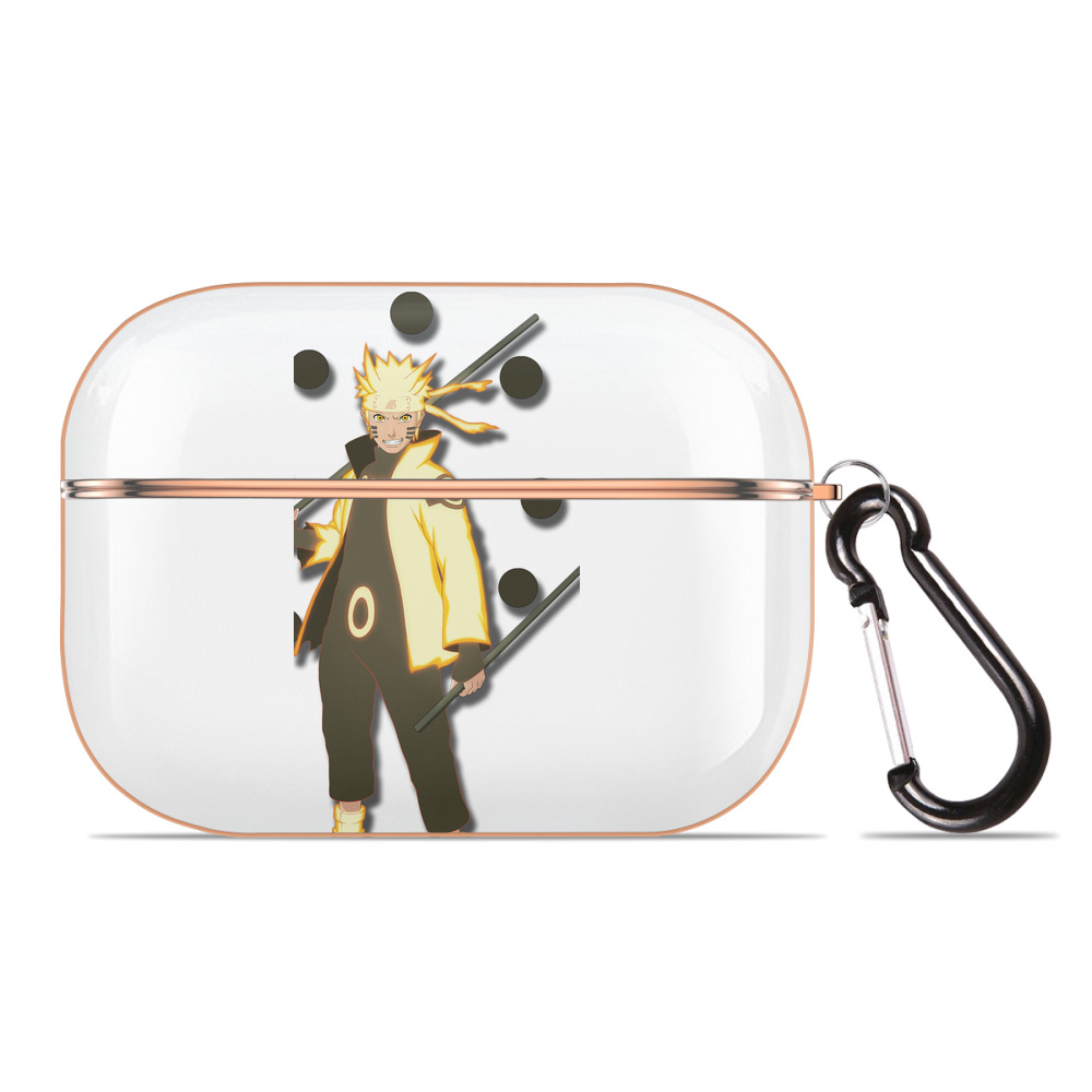 （画像用） NARUTO -ナルト- うずまき ナルト Uzumaki Naruto 【AirPods Pro用】ハードシェル保護ケース｜耐衝撃・防指紋・カラビナ付き商品仕様