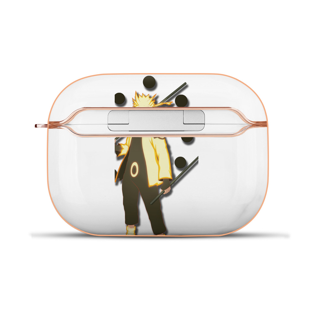 （画像用） NARUTO -ナルト- うずまき ナルト Uzumaki Naruto 【AirPods Pro用】ハードシェル保護ケース｜耐衝撃・防指紋・カラビナ付き商品仕様