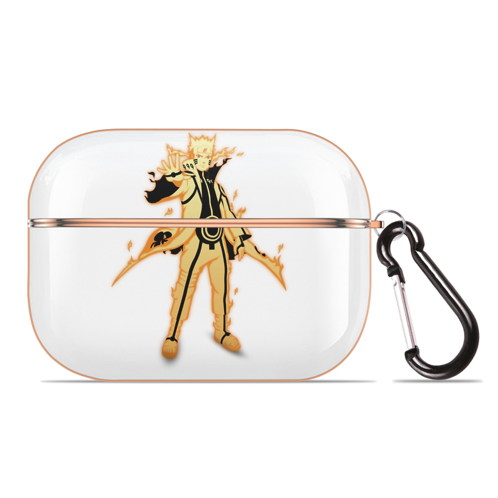 （画像用） NARUTO -ナルト- うずまき ナルト Uzumaki Naruto 【AirPods Pro用】ハードシェル保護ケース｜耐衝撃・防指紋・カラビナ付き商品仕様