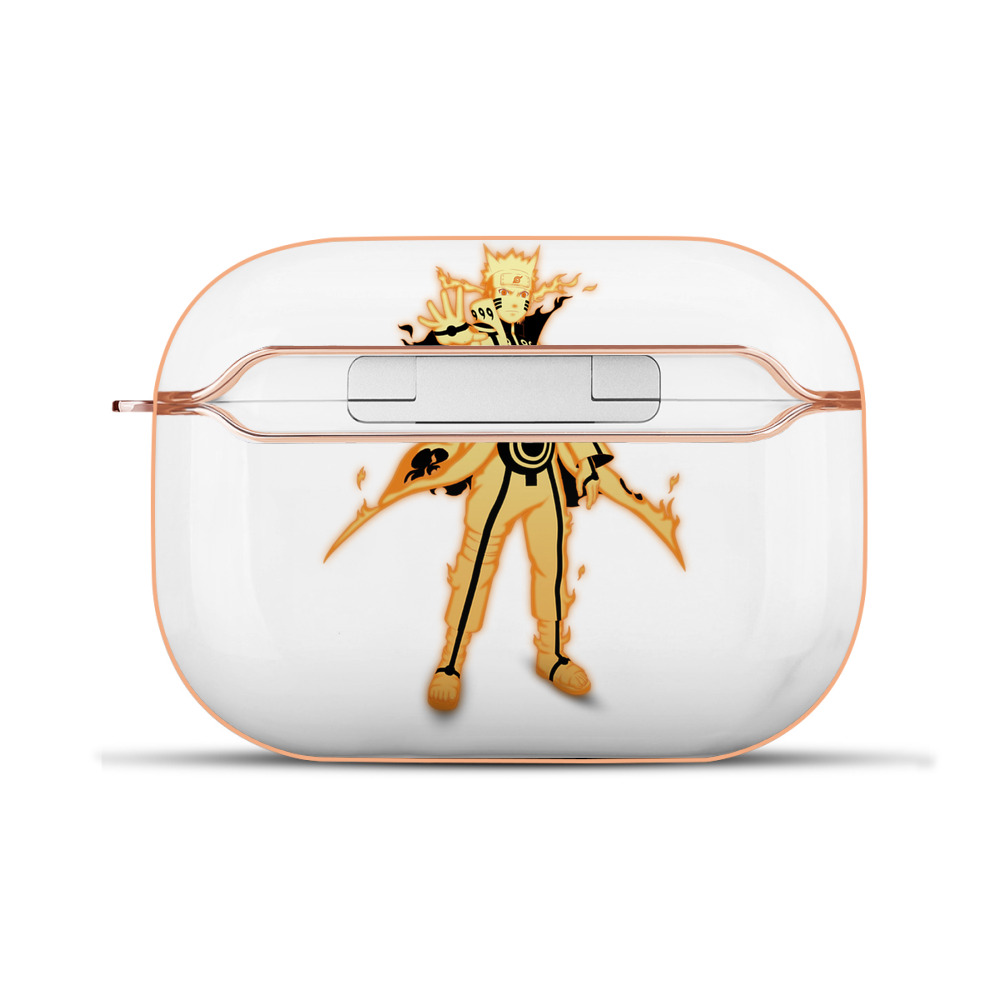 （画像用） NARUTO -ナルト- うずまき ナルト Uzumaki Naruto 【AirPods Pro用】ハードシェル保護ケース｜耐衝撃・防指紋・カラビナ付き商品仕様