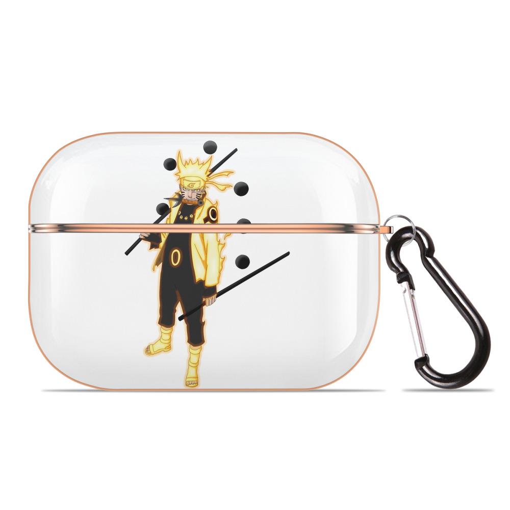 （画像用） NARUTO -ナルト- うずまき ナルト Uzumaki Naruto 【AirPods Pro用】ハードシェル保護ケース｜耐衝撃・防指紋・カラビナ付き商品仕様