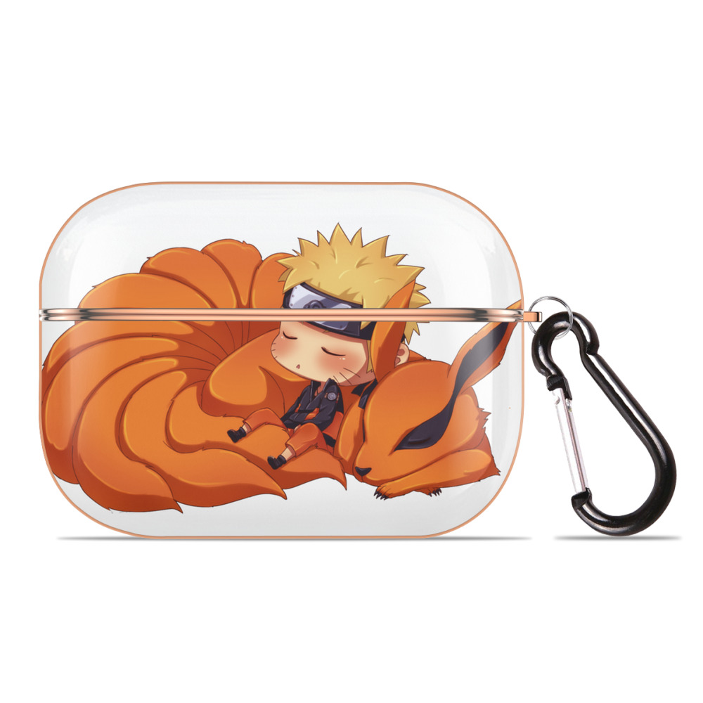 （画像用） NARUTO -ナルト- うずまき ナルト Uzumaki Naruto 【AirPods Pro用】ハードシェル保護ケース｜耐衝撃・防指紋・カラビナ付き商品仕様
