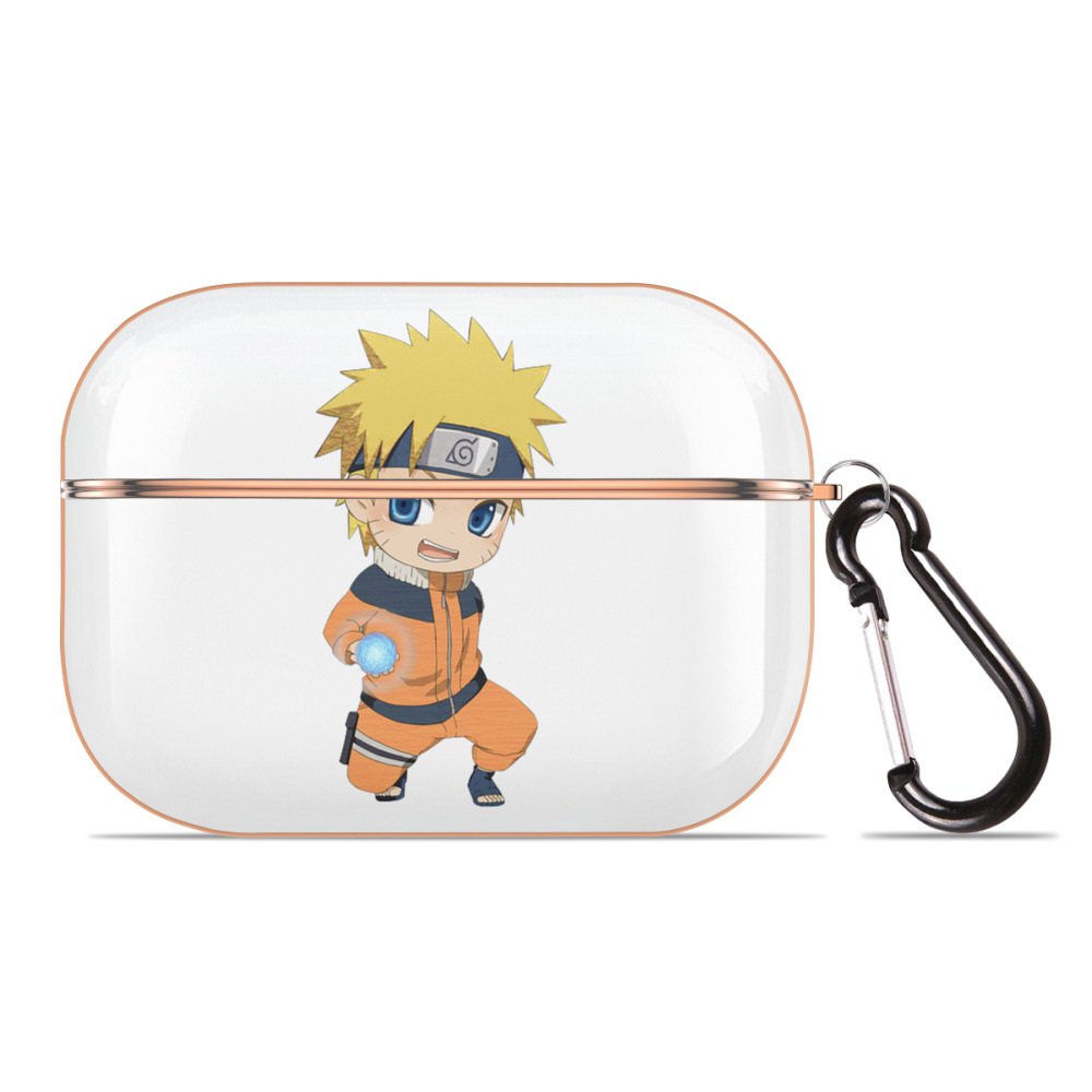（画像用） NARUTO -ナルト- うずまき ナルト Uzumaki Naruto 【AirPods Pro用】ハードシェル保護ケース｜耐衝撃・防指紋・カラビナ付き商品仕様