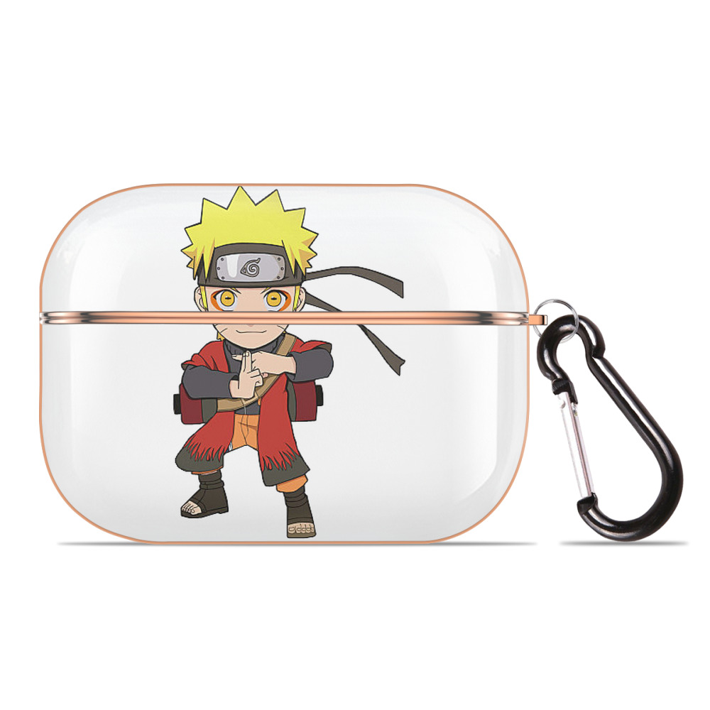 （画像用） NARUTO -ナルト- うずまき ナルト Uzumaki Naruto 【AirPods Pro用】ハードシェル保護ケース｜耐衝撃・防指紋・カラビナ付き商品仕様