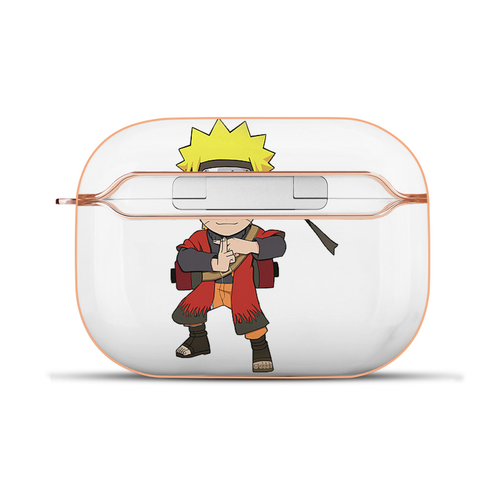 （画像用） NARUTO -ナルト- うずまき ナルト Uzumaki Naruto 【AirPods Pro用】ハードシェル保護ケース｜耐衝撃・防指紋・カラビナ付き商品仕様