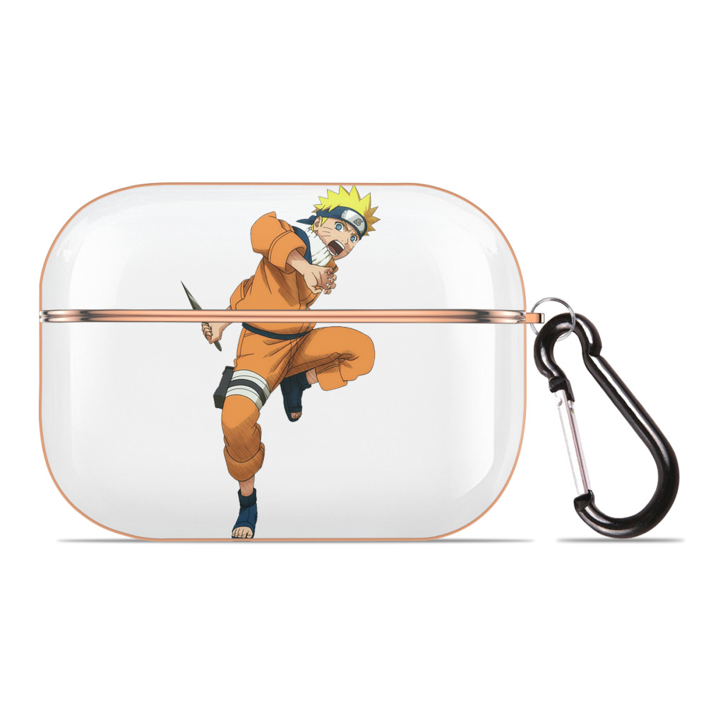 （画像用） NARUTO -ナルト- うずまき ナルト Uzumaki Naruto 【AirPods Pro用】ハードシェル保護ケース｜耐衝撃・防指紋・カラビナ付き商品仕様