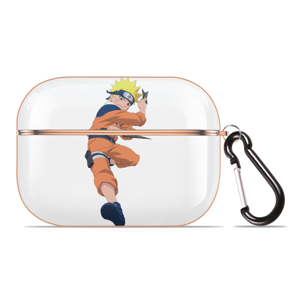 （画像用） NARUTO -ナルト- うずまき ナルト Uzumaki Naruto 【AirPods Pro用】ハードシェル保護ケース｜耐衝撃・防指紋・カラビナ付き商品仕様
