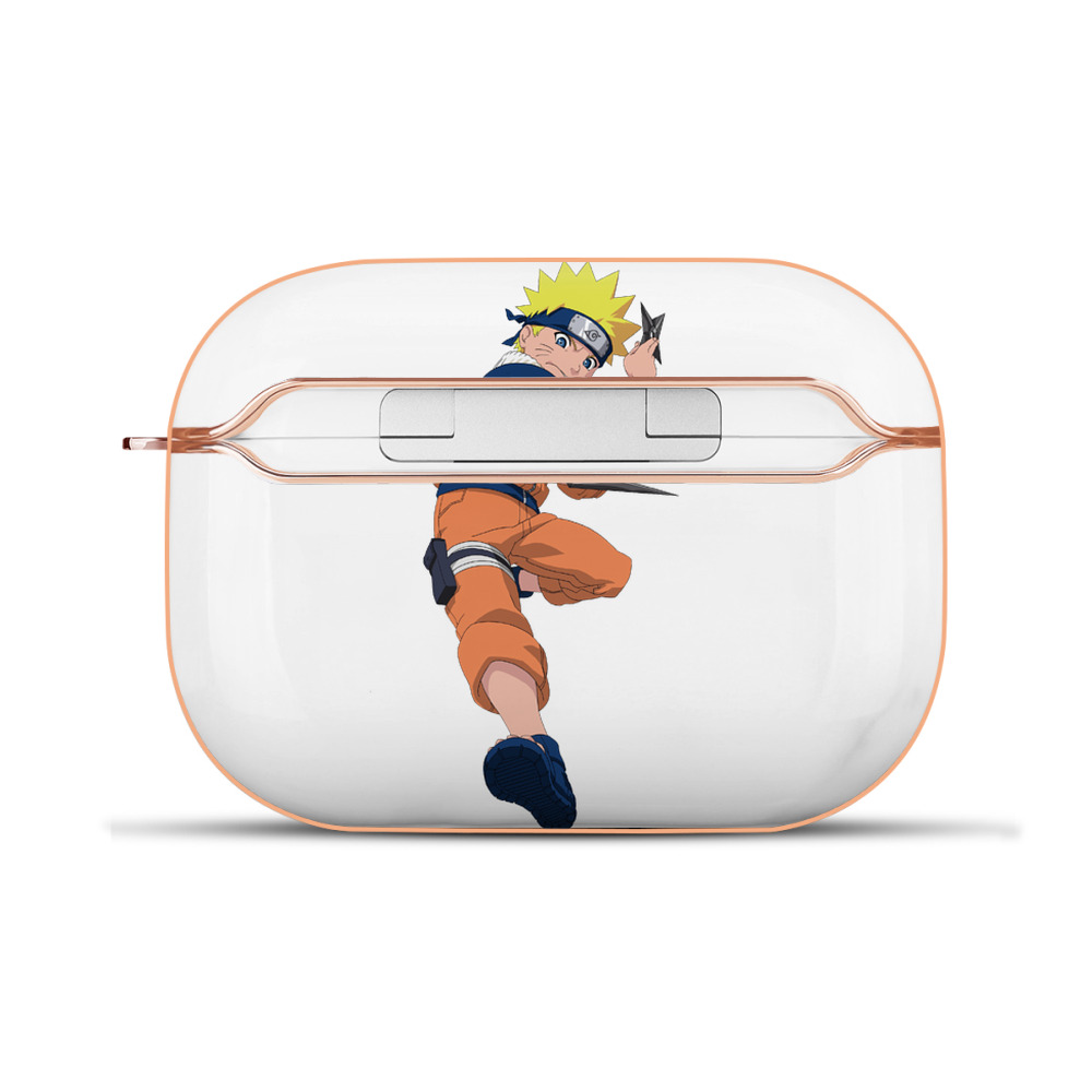 （画像用） NARUTO -ナルト- うずまき ナルト Uzumaki Naruto 【AirPods Pro用】ハードシェル保護ケース｜耐衝撃・防指紋・カラビナ付き商品仕様