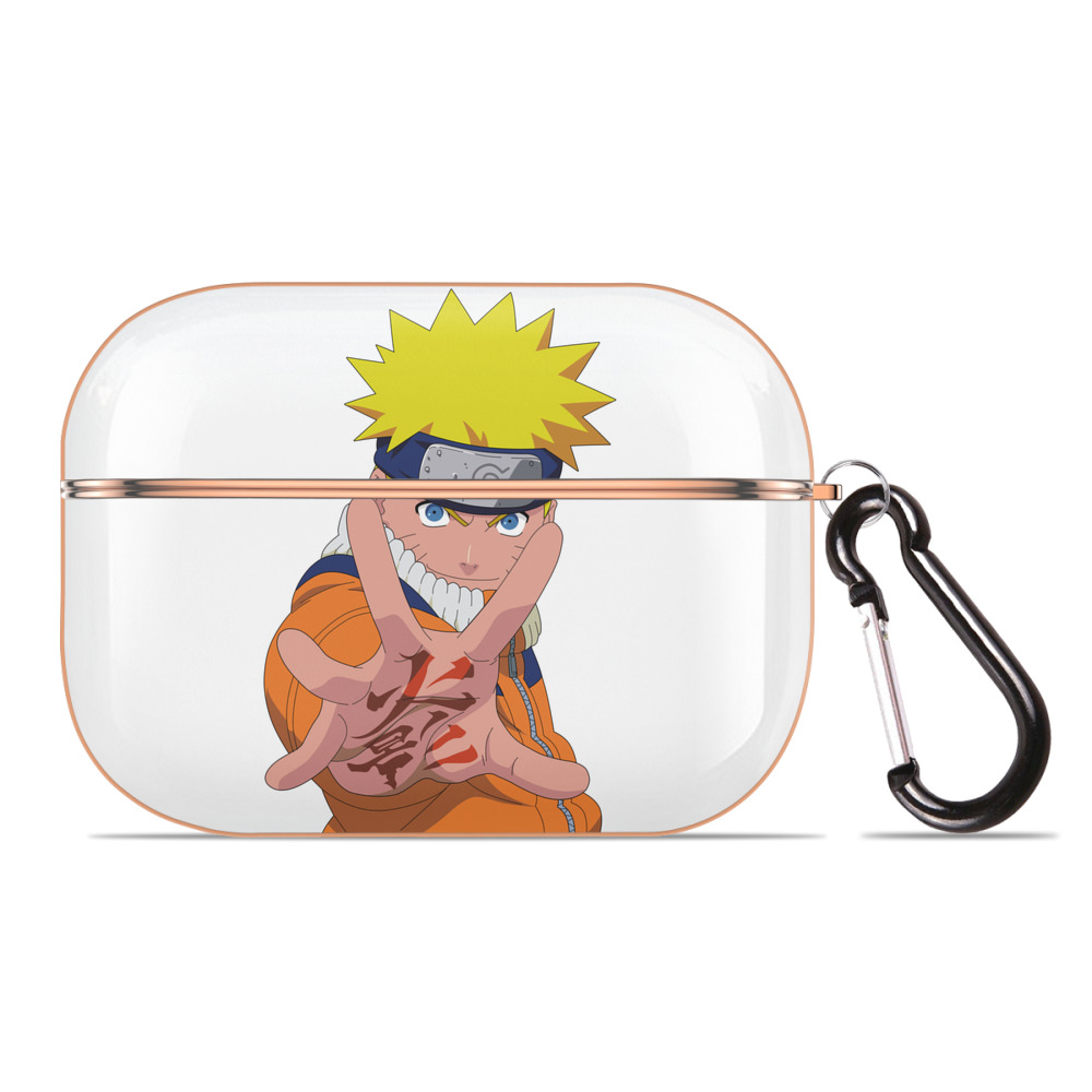 （画像用） NARUTO -ナルト- うずまき ナルト Uzumaki Naruto 【AirPods Pro用】ハードシェル保護ケース｜耐衝撃・防指紋・カラビナ付き商品仕様
