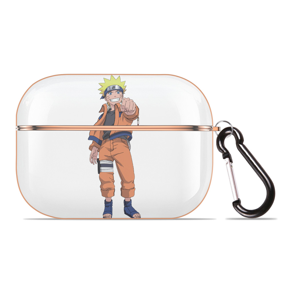 （画像用） NARUTO -ナルト- うずまき ナルト Uzumaki Naruto 【AirPods Pro用】ハードシェル保護ケース｜耐衝撃・防指紋・カラビナ付き商品仕様
