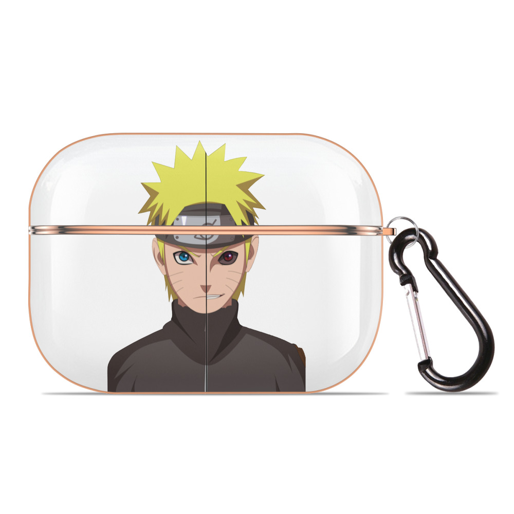 （画像用） NARUTO -ナルト- うずまき ナルト Uzumaki Naruto 【AirPods Pro用】ハードシェル保護ケース｜耐衝撃・防指紋・カラビナ付き商品仕様