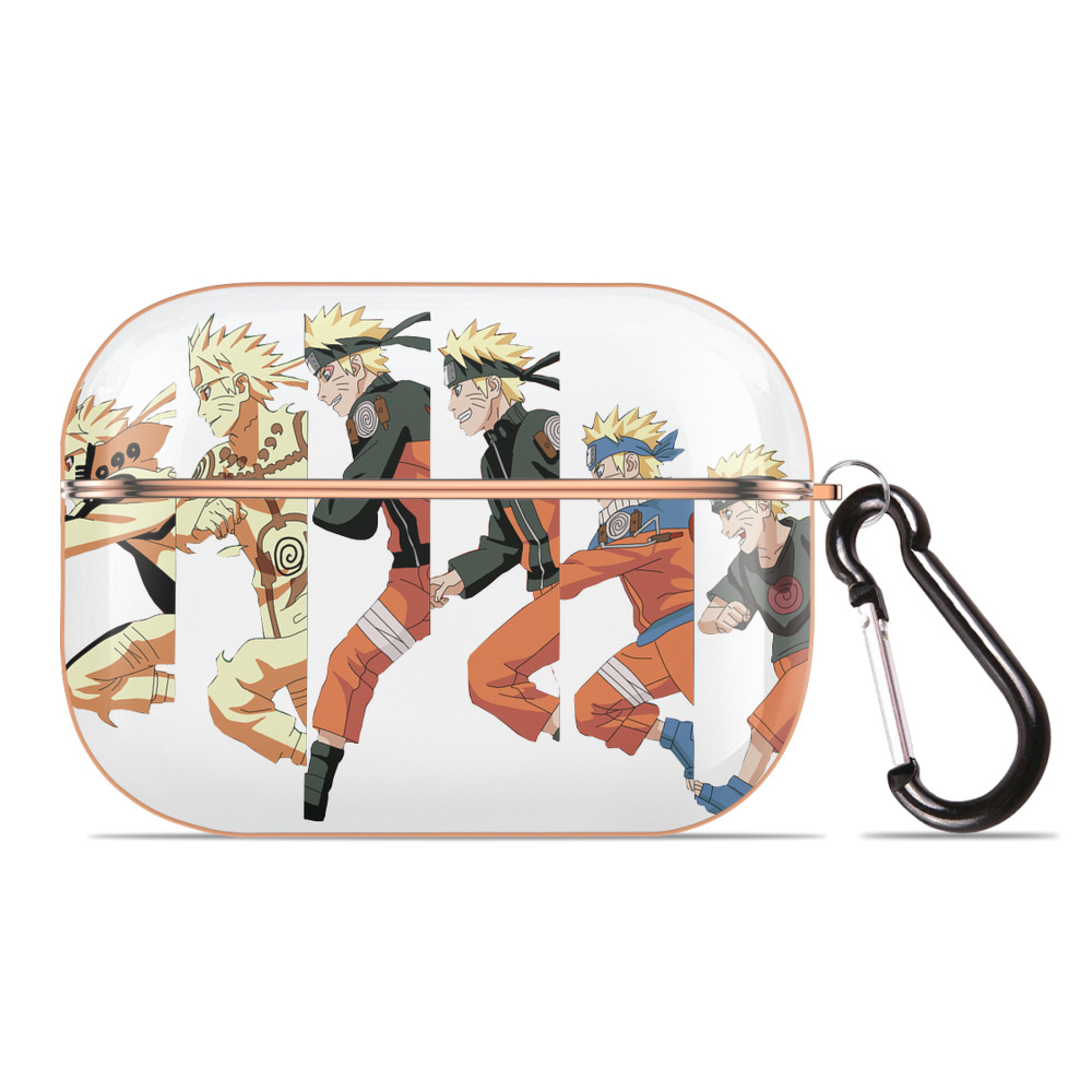 （画像用） NARUTO -ナルト- うずまき ナルト Uzumaki Naruto 【AirPods Pro用】ハードシェル保護ケース｜耐衝撃・防指紋・カラビナ付き商品仕様