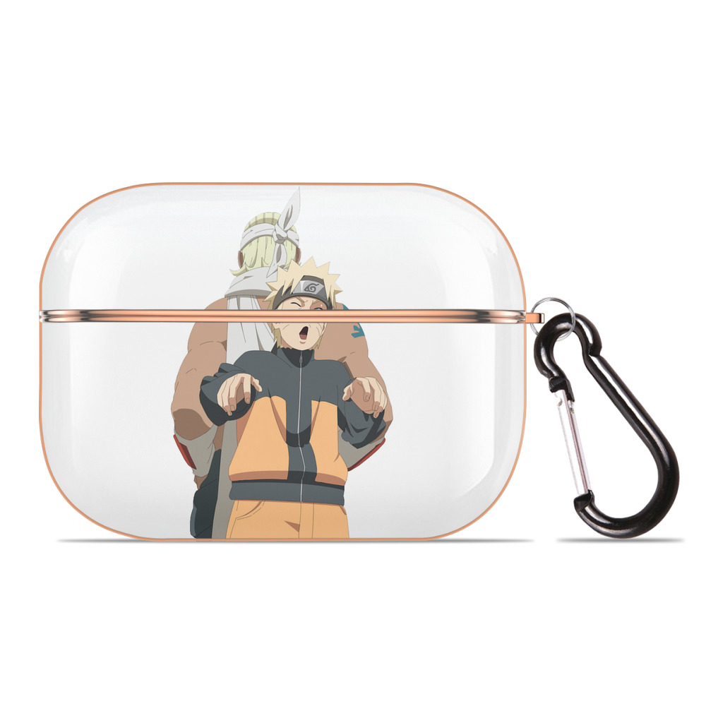 （画像用） NARUTO -ナルト- うずまき ナルト Uzumaki Naruto 【AirPods Pro用】ハードシェル保護ケース｜耐衝撃・防指紋・カラビナ付き商品仕様