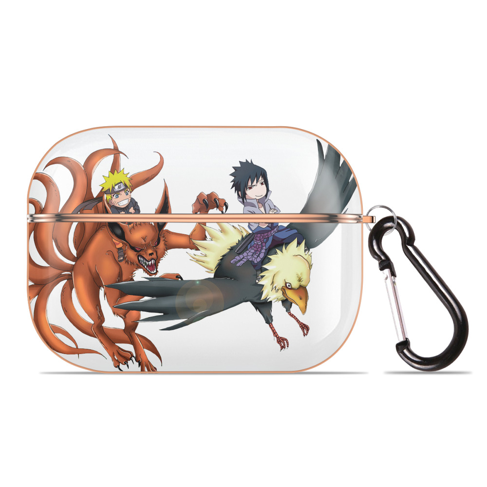 （画像用） NARUTO -ナルト- うずまき ナルト Uzumaki Naruto 【AirPods Pro用】ハードシェル保護ケース｜耐衝撃・防指紋・カラビナ付き商品仕様