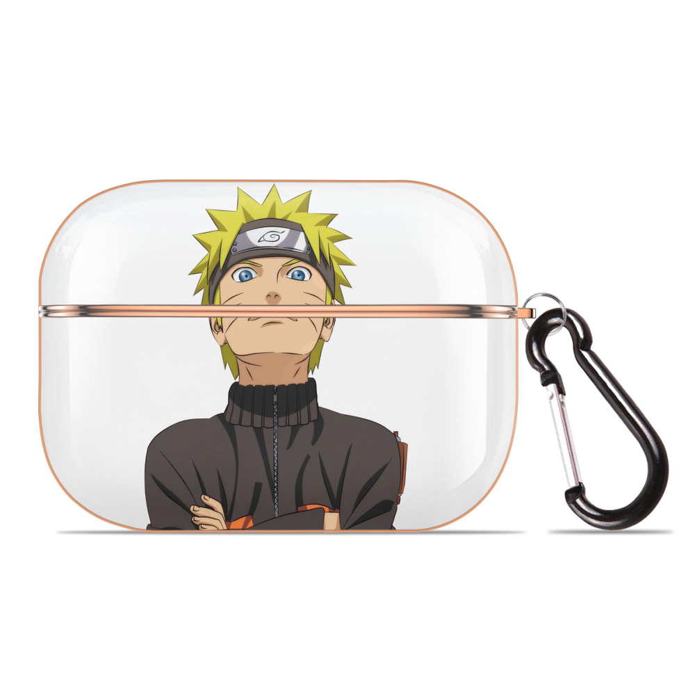 （画像用） NARUTO -ナルト- うずまき ナルト Uzumaki Naruto 【AirPods Pro用】ハードシェル保護ケース｜耐衝撃・防指紋・カラビナ付き商品仕様