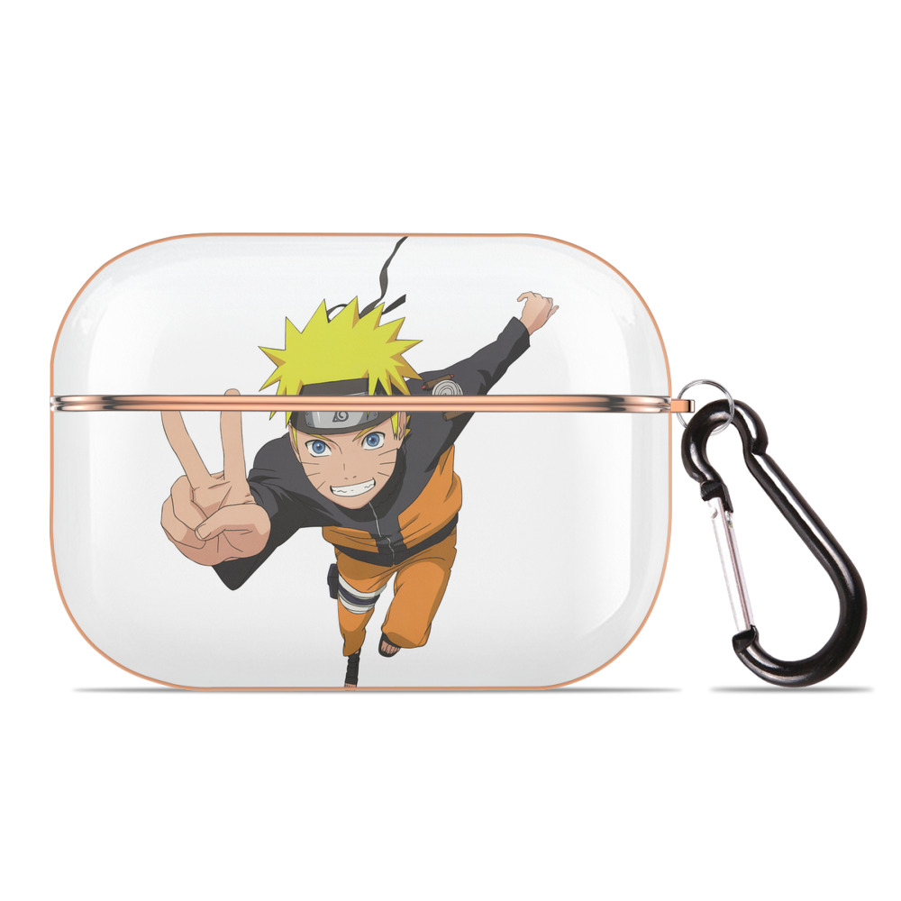 （画像用） NARUTO -ナルト- うずまき ナルト Uzumaki Naruto 【AirPods Pro用】ハードシェル保護ケース｜耐衝撃・防指紋・カラビナ付き商品仕様
