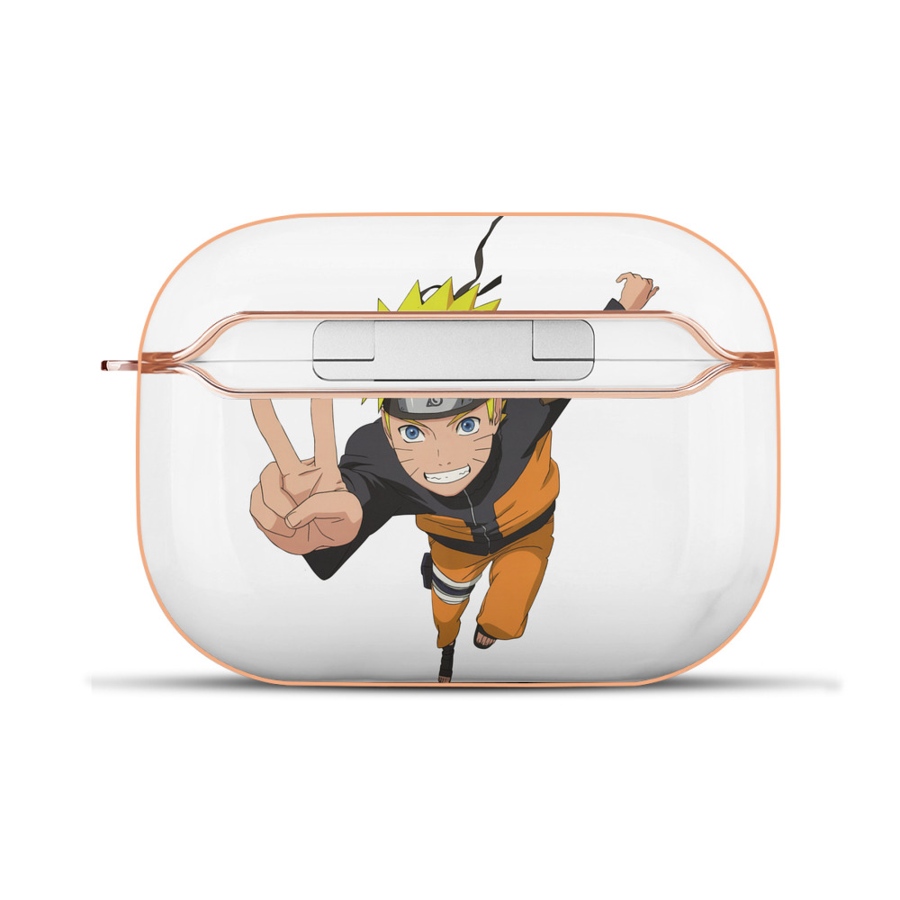 （画像用） NARUTO -ナルト- うずまき ナルト Uzumaki Naruto 【AirPods Pro用】ハードシェル保護ケース｜耐衝撃・防指紋・カラビナ付き商品仕様