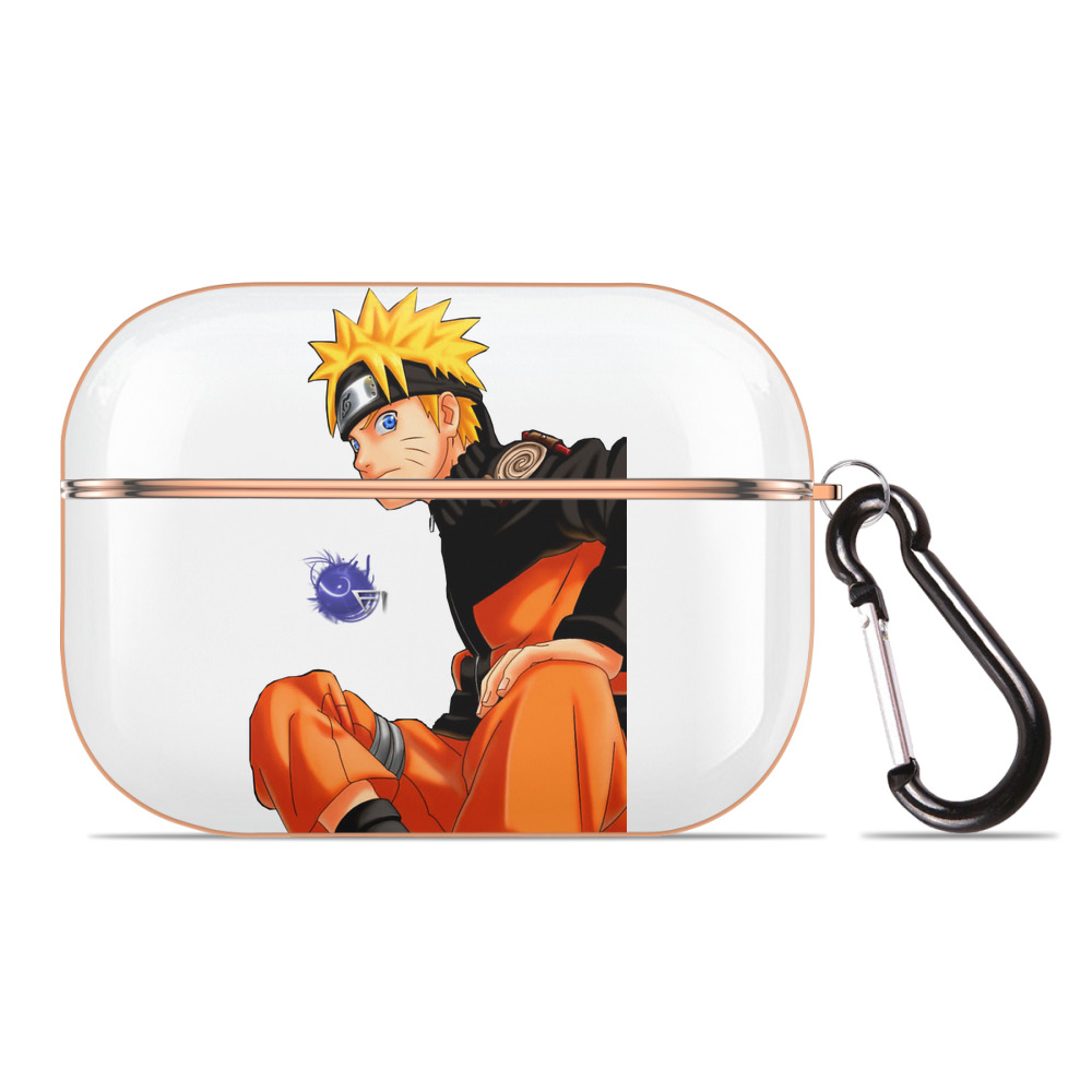 （画像用） NARUTO -ナルト- うずまき ナルト Uzumaki Naruto 【AirPods Pro用】ハードシェル保護ケース｜耐衝撃・防指紋・カラビナ付き商品仕様