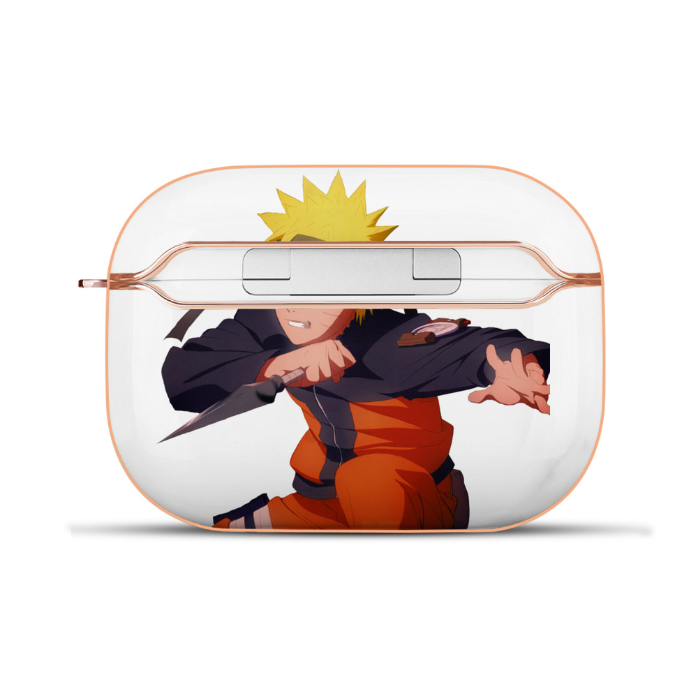 （画像用） NARUTO -ナルト- うずまき ナルト Uzumaki Naruto 【AirPods Pro用】ハードシェル保護ケース｜耐衝撃・防指紋・カラビナ付き商品仕様
