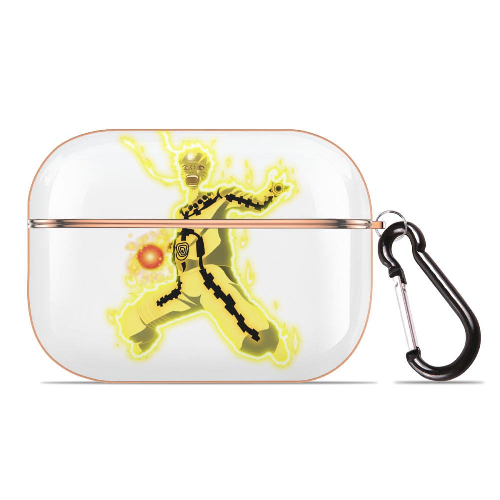 （画像用） NARUTO -ナルト- うずまき ナルト Uzumaki Naruto 【AirPods Pro用】ハードシェル保護ケース｜耐衝撃・防指紋・カラビナ付き商品仕様