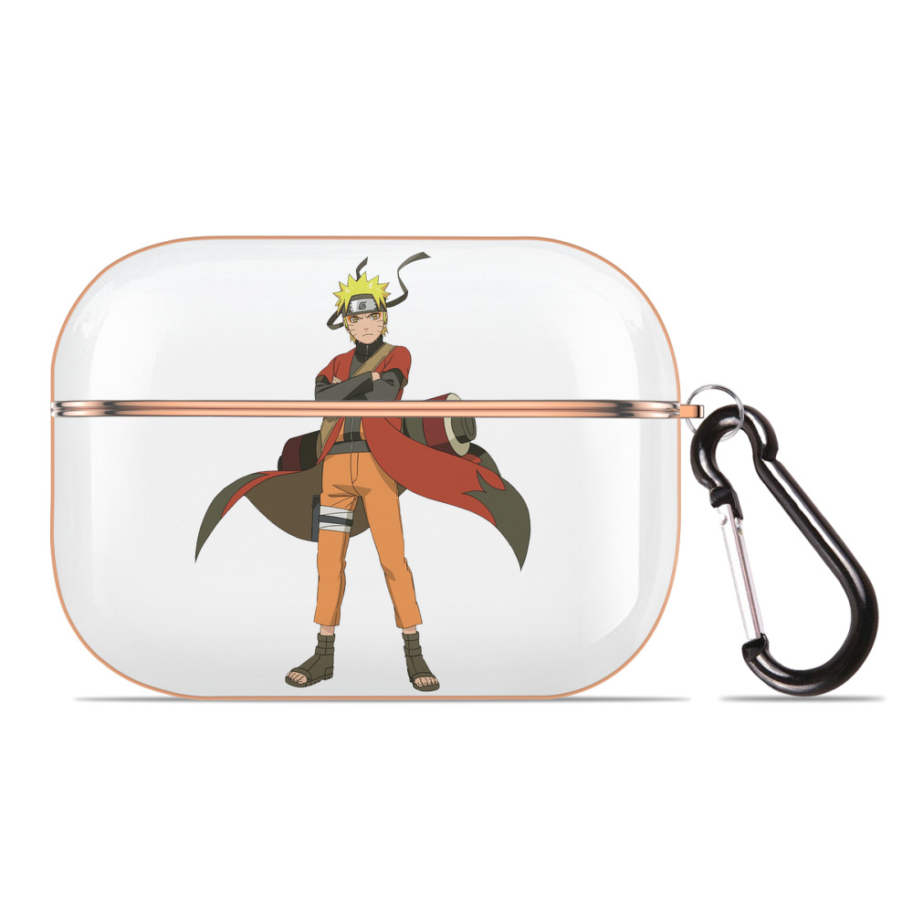 （画像用） NARUTO -ナルト- うずまき ナルト Uzumaki Naruto 【AirPods Pro用】ハードシェル保護ケース｜耐衝撃・防指紋・カラビナ付き商品仕様