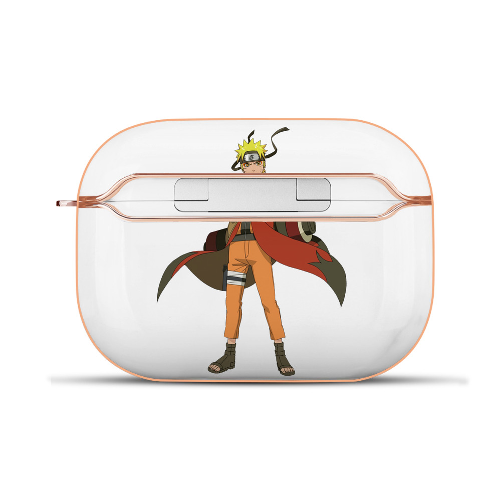 （画像用） NARUTO -ナルト- うずまき ナルト Uzumaki Naruto 【AirPods Pro用】ハードシェル保護ケース｜耐衝撃・防指紋・カラビナ付き商品仕様