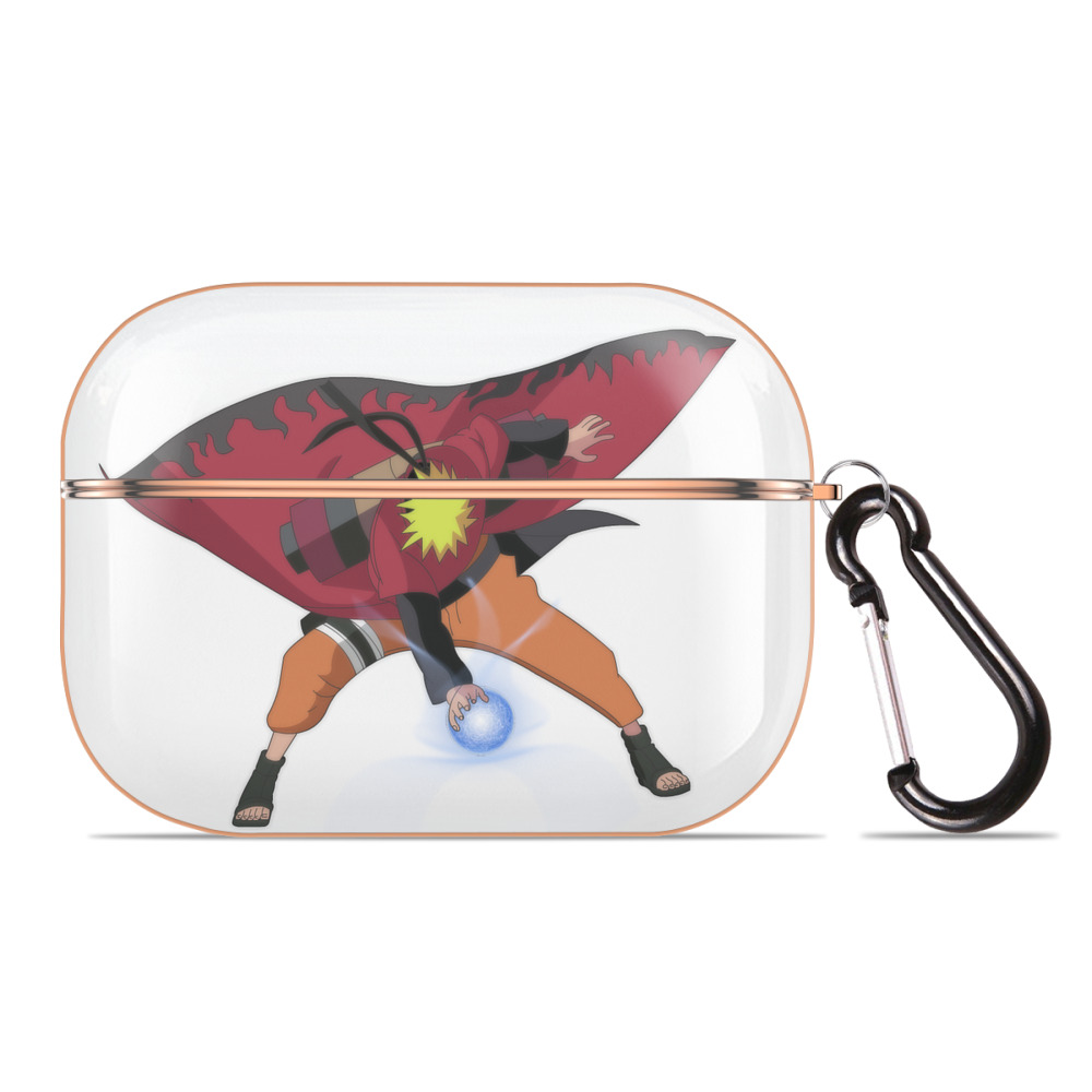 （画像用） NARUTO -ナルト- うずまき ナルト Uzumaki Naruto 【AirPods Pro用】ハードシェル保護ケース｜耐衝撃・防指紋・カラビナ付き商品仕様