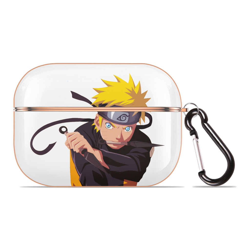 （画像用） NARUTO -ナルト- うずまき ナルト Uzumaki Naruto 【AirPods Pro用】ハードシェル保護ケース｜耐衝撃・防指紋・カラビナ付き商品仕様