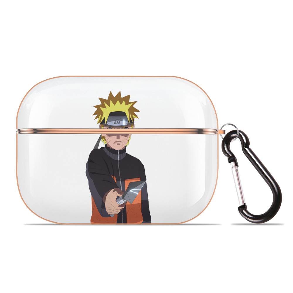 （画像用） NARUTO -ナルト- うずまき ナルト Uzumaki Naruto 【AirPods Pro用】ハードシェル保護ケース｜耐衝撃・防指紋・カラビナ付き商品仕様