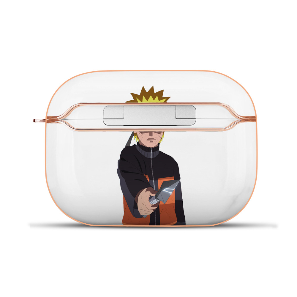 （画像用） NARUTO -ナルト- うずまき ナルト Uzumaki Naruto 【AirPods Pro用】ハードシェル保護ケース｜耐衝撃・防指紋・カラビナ付き商品仕様