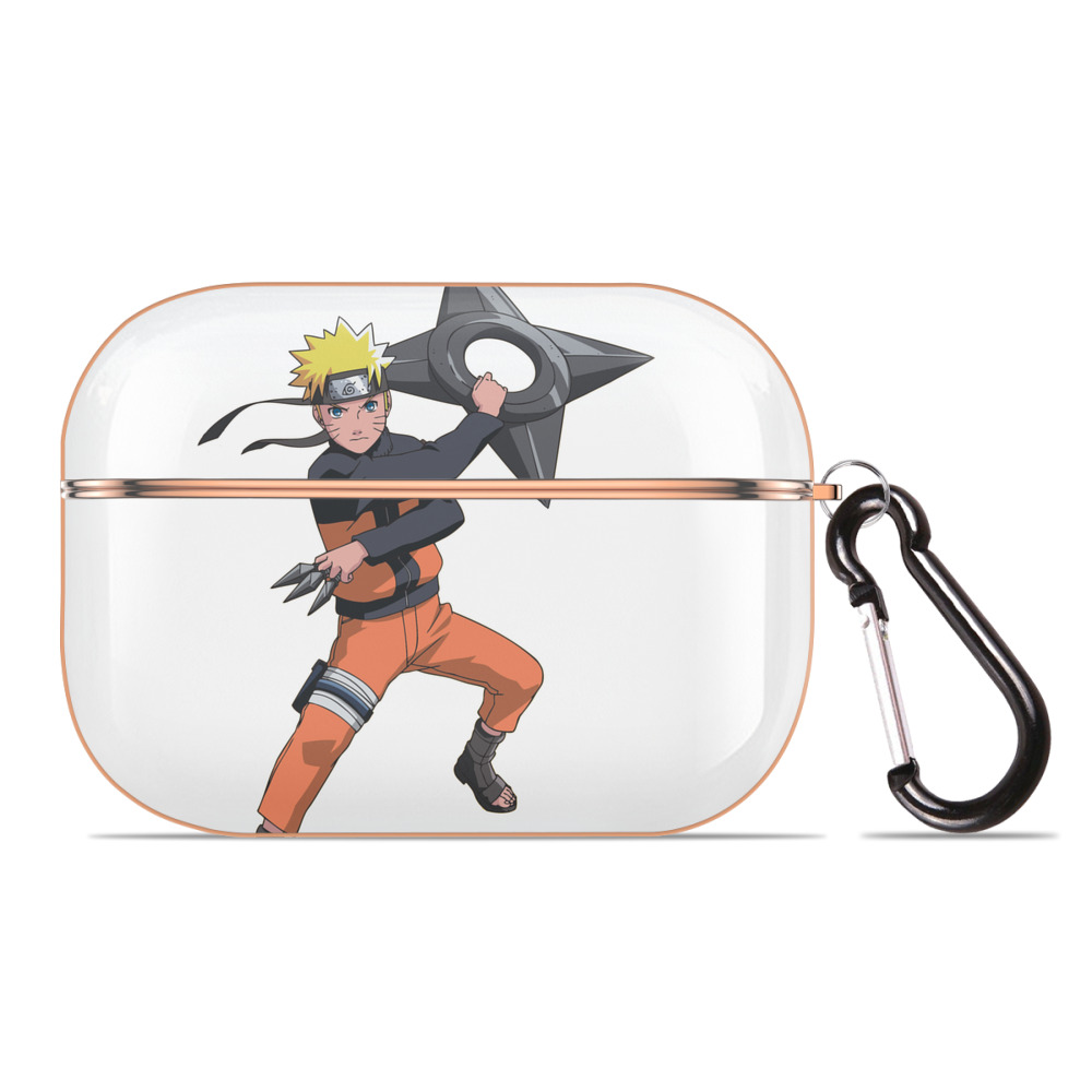 （画像用） NARUTO -ナルト- うずまき ナルト Uzumaki Naruto 【AirPods Pro用】ハードシェル保護ケース｜耐衝撃・防指紋・カラビナ付き商品仕様